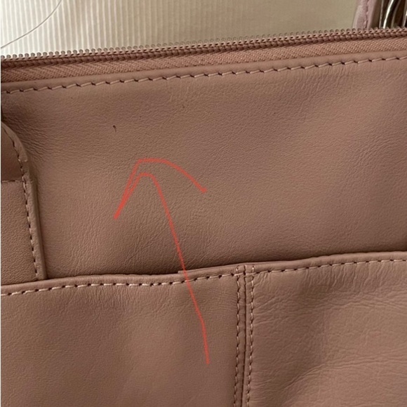 Giani Bernini Rose Nappa Satchel New With Tags Pockets Hand And Shoulder Straps - Picture 5 of 15